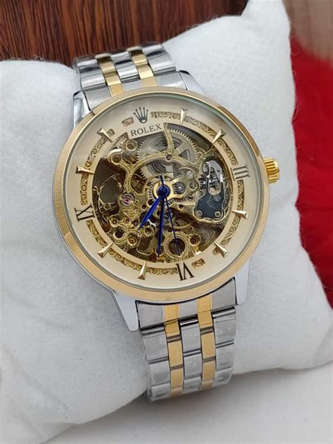 rolex skeleton watch price in usa|skeleton exposed gear watch.